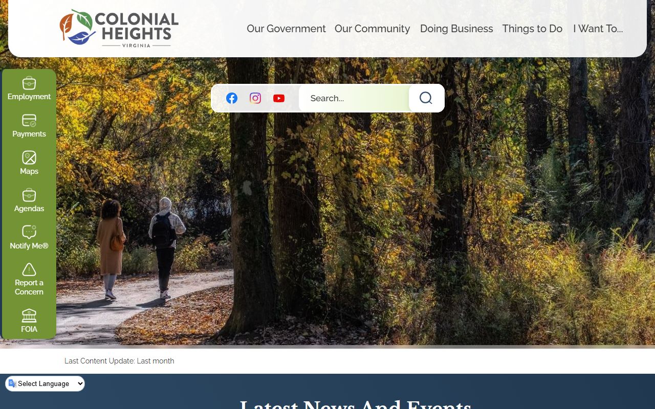 Colonial Heights obituary death records city website