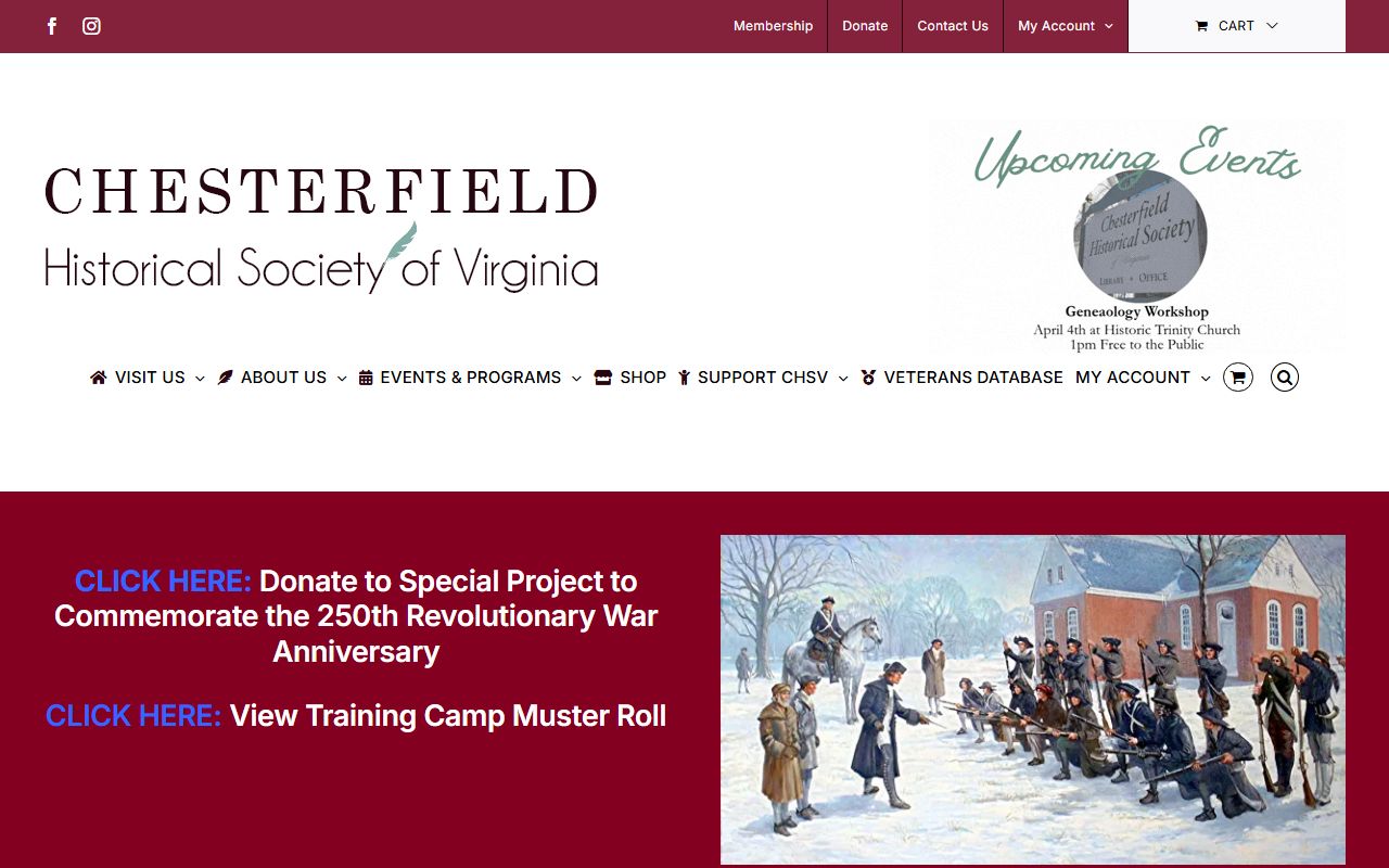 Chesterfield County obituary death records Chesterfield Historical Society collections